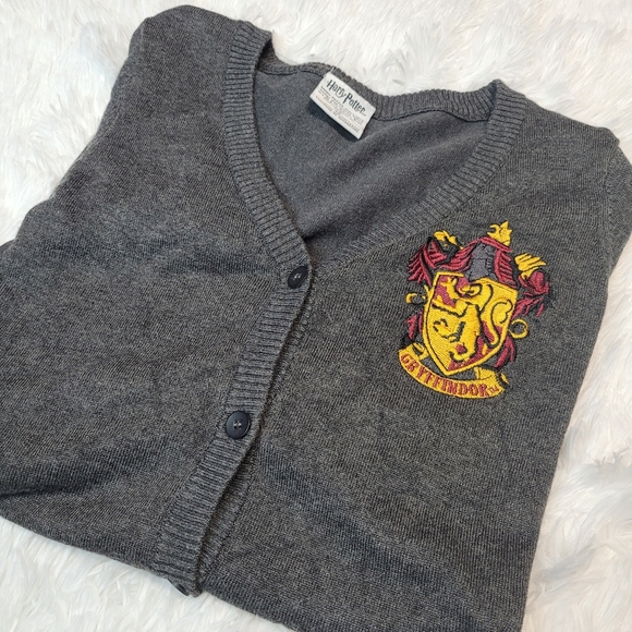 Harry Potter Gryffindor Gray Cardigan XS - Picture 5 of 10